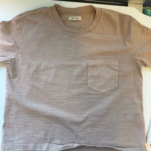Madewell heavyweight pocket T-shirt dusty pink/mauve size S